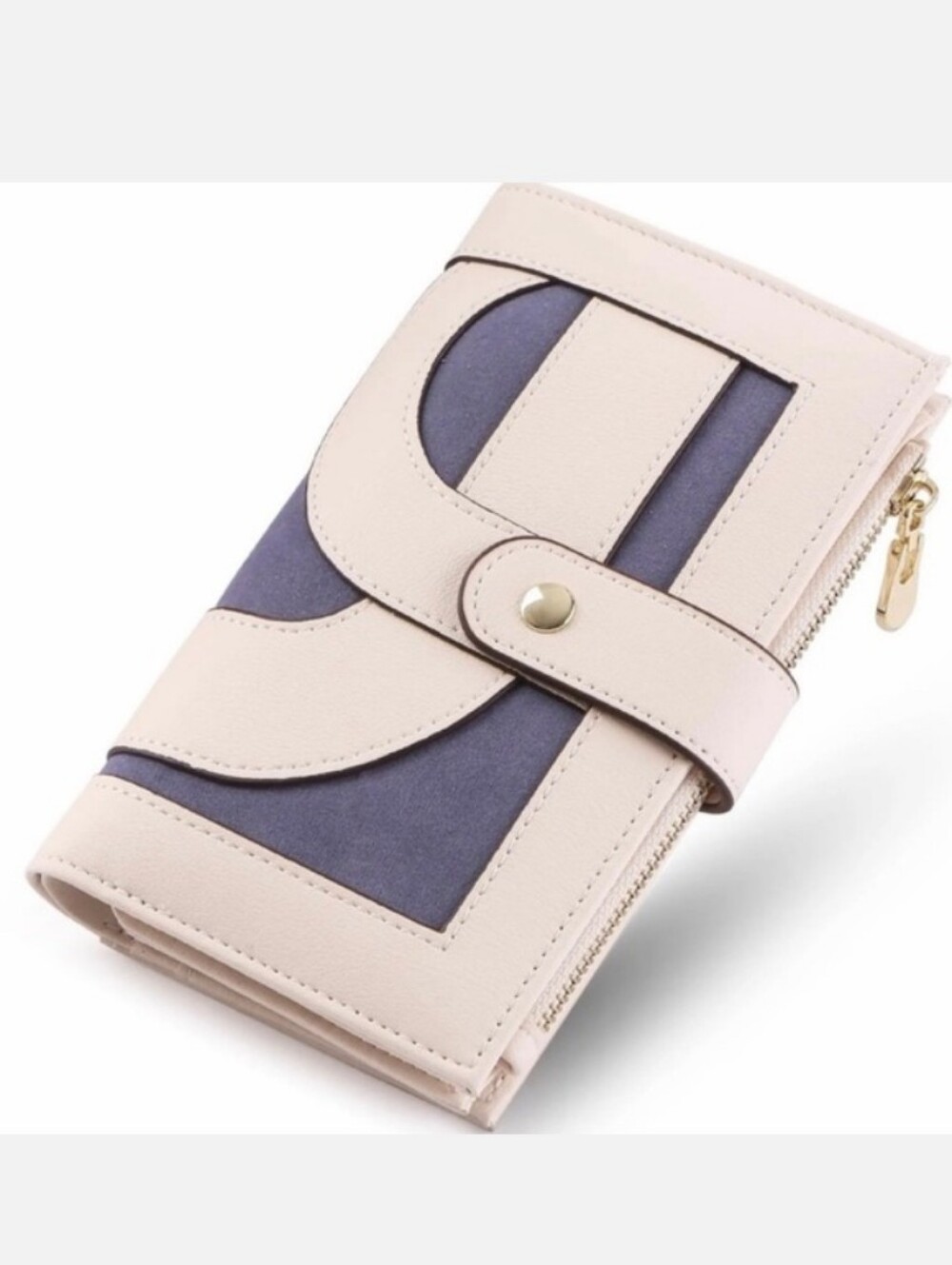 RFID Blocking Wallet Cream/Blue